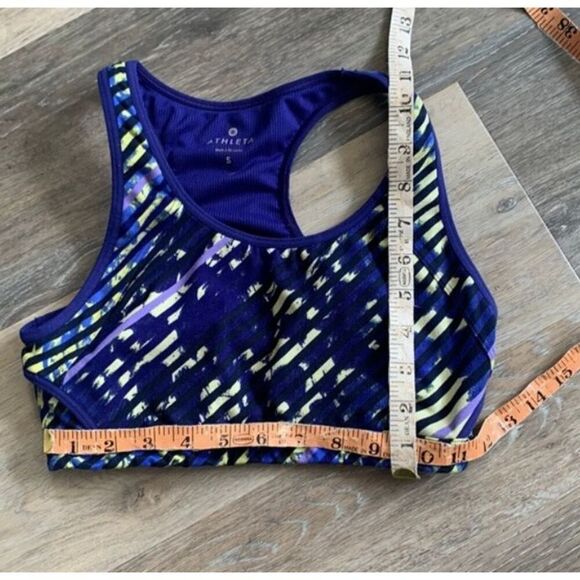 Athleta sports bra size small cutout back workout yoga exercise wear - Picture 7 of 7